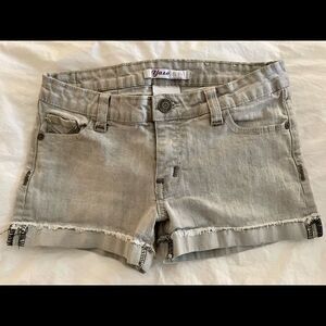Girls Yaso Gray Shorts Size 16